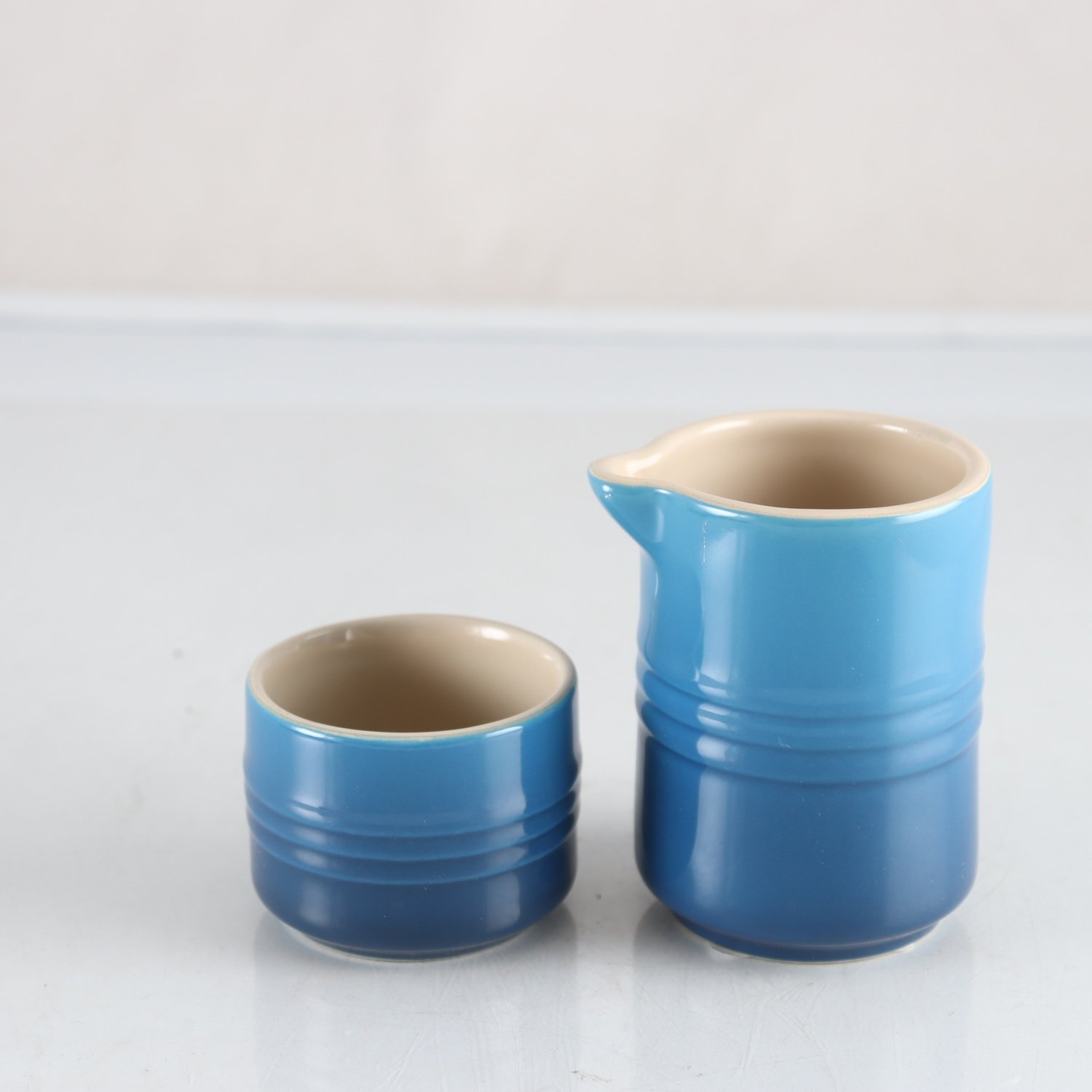 Sockerskål & gräddkanna, Le Creuset, Frankrike