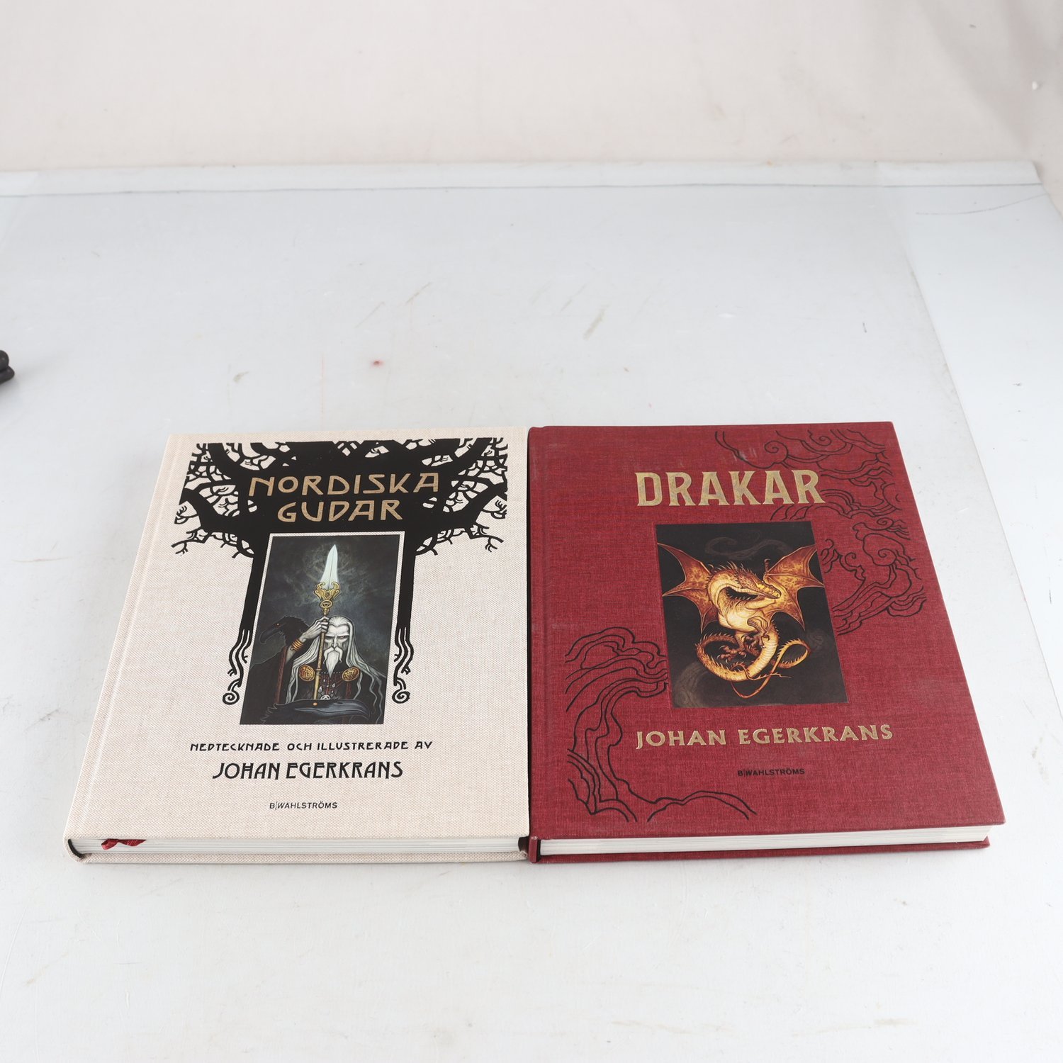 Johan Egerkrans, Drakar + Nordiska gudar