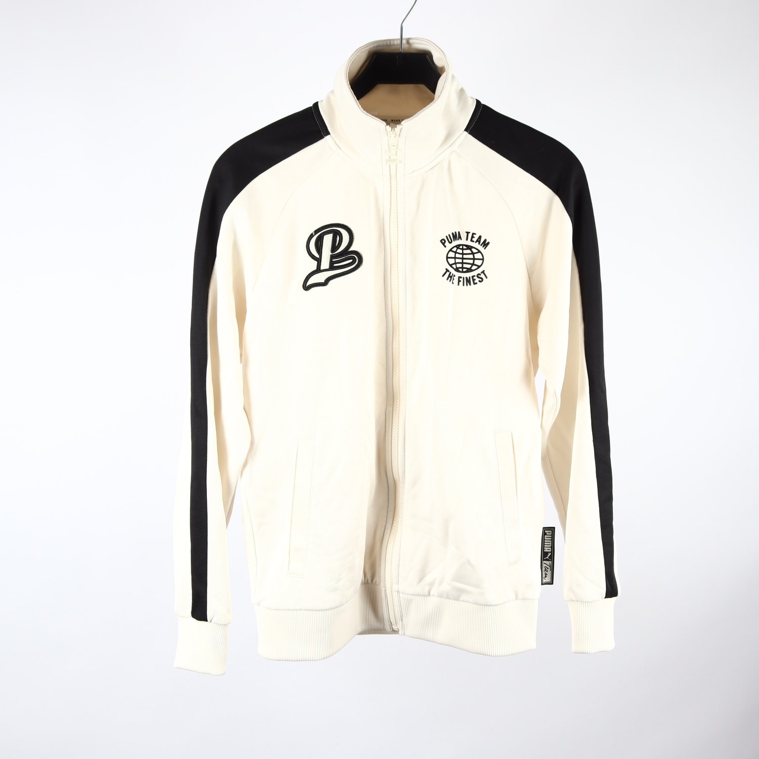 Sportjacka, Puma, vit, svart, stl. S
