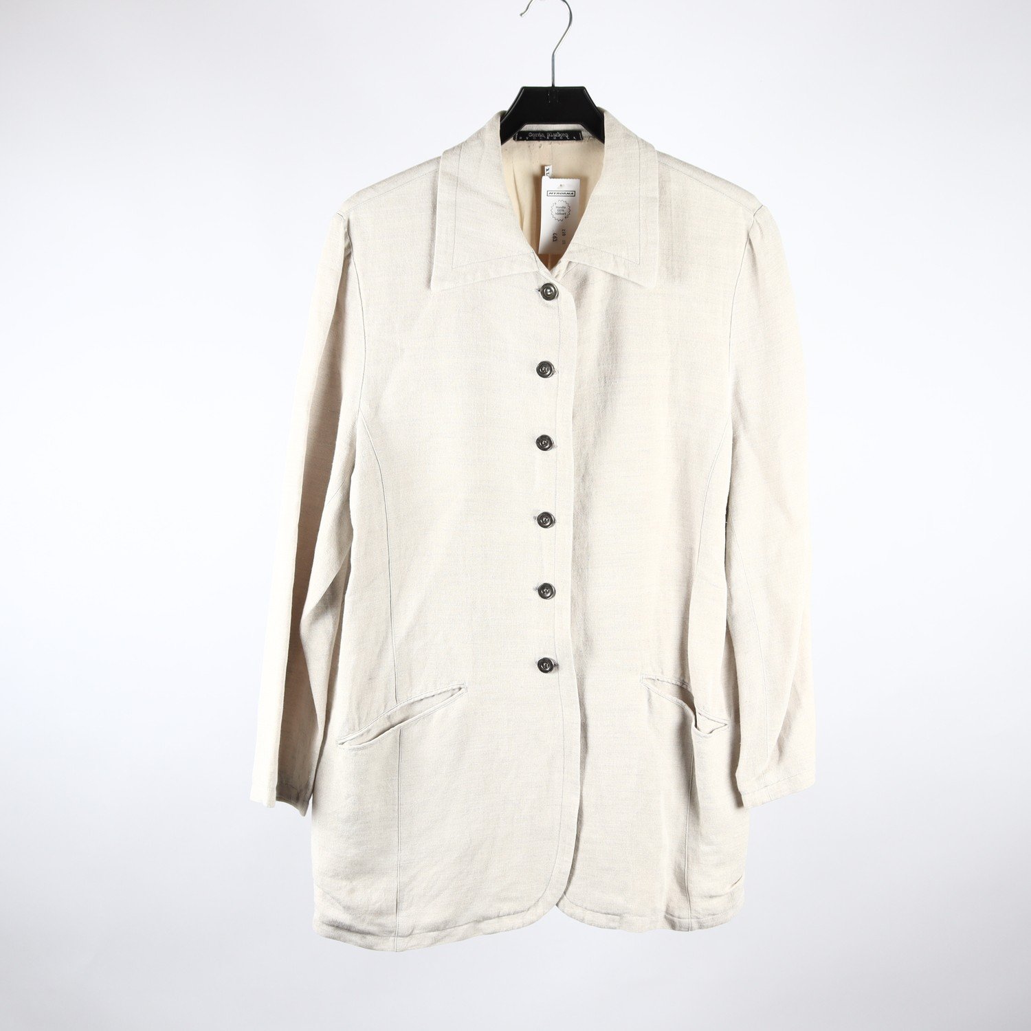 Sommarjacka, Gerda Blanken, beige, lin, stl. XL