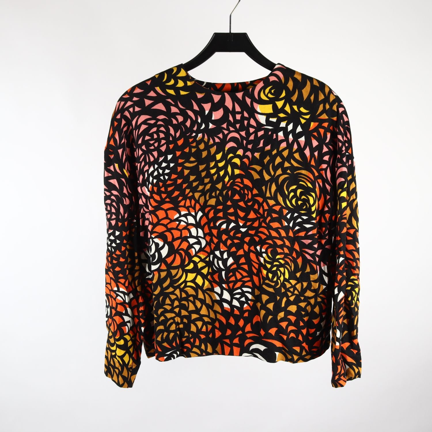 Blus, Marimekko, mönstrad, stl. 36
