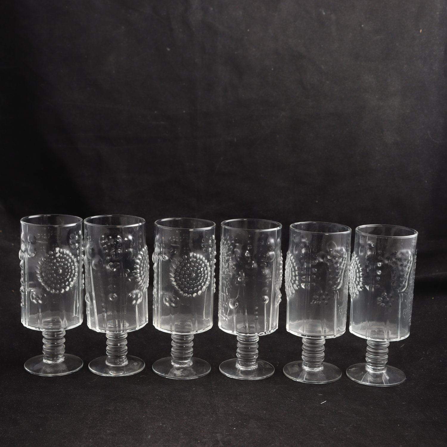 Glas, Flora, Oiva Toikka, Nuutajärvi, 1966. 6st. Samfraktas ej.