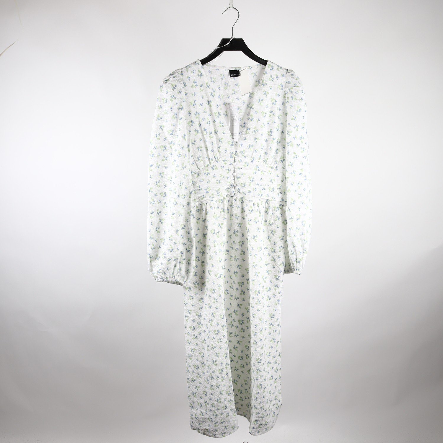 Klänning, Vero Moda, vit, blommig, stl. M