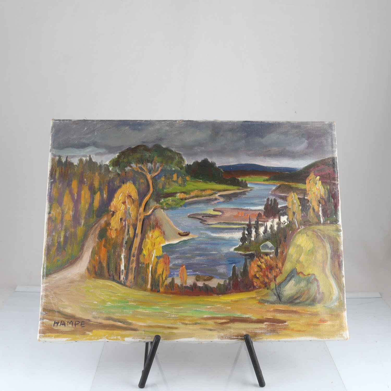 Olja på duk, Hampe Svanberg, (1883-1961), signerad. Endast avhämtning.