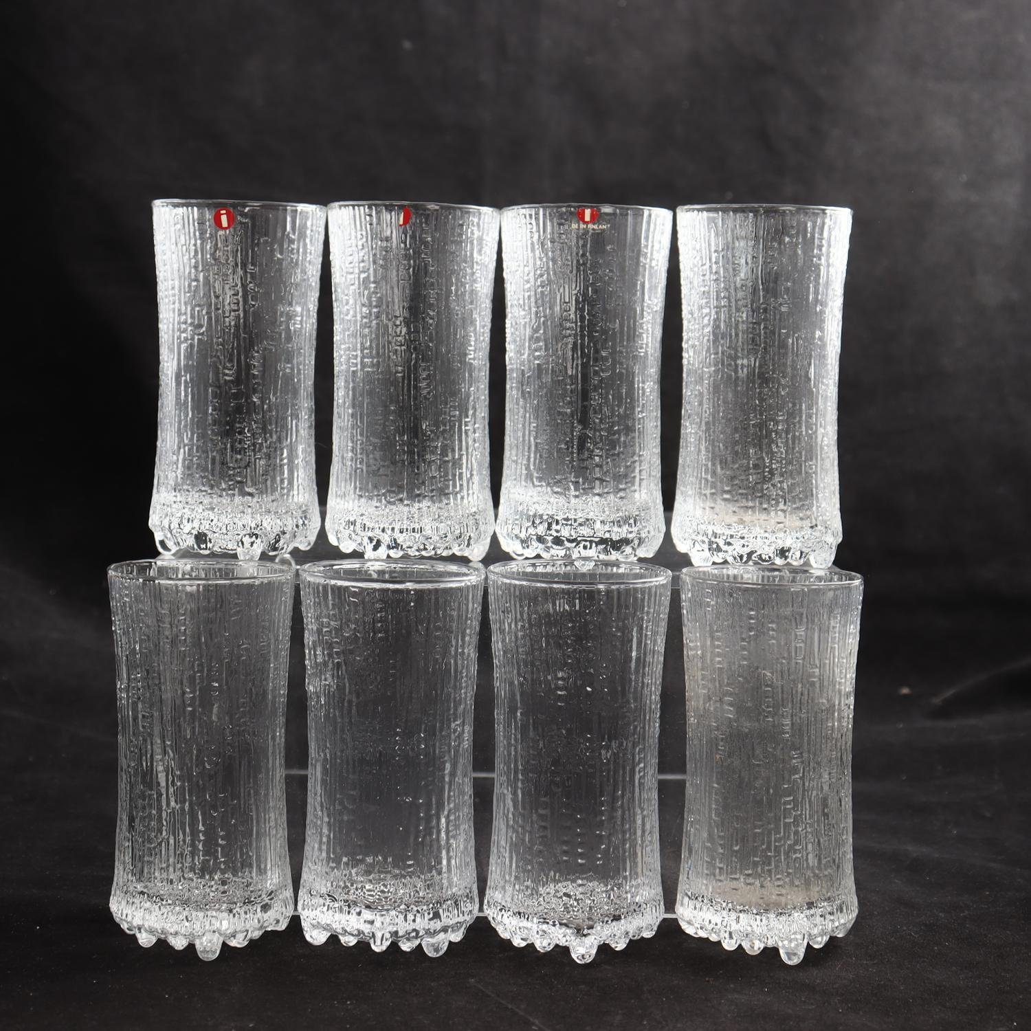 Glas, Ultima Thule, Tapio Wirkkala, Iittala, 8 st