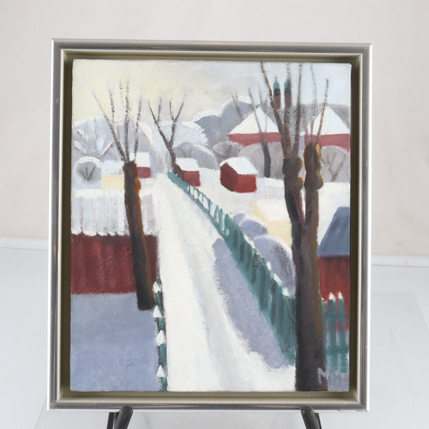 Olja på duk, Matgareta Helin, (f. 1950), signerad. Samfraktas ej.