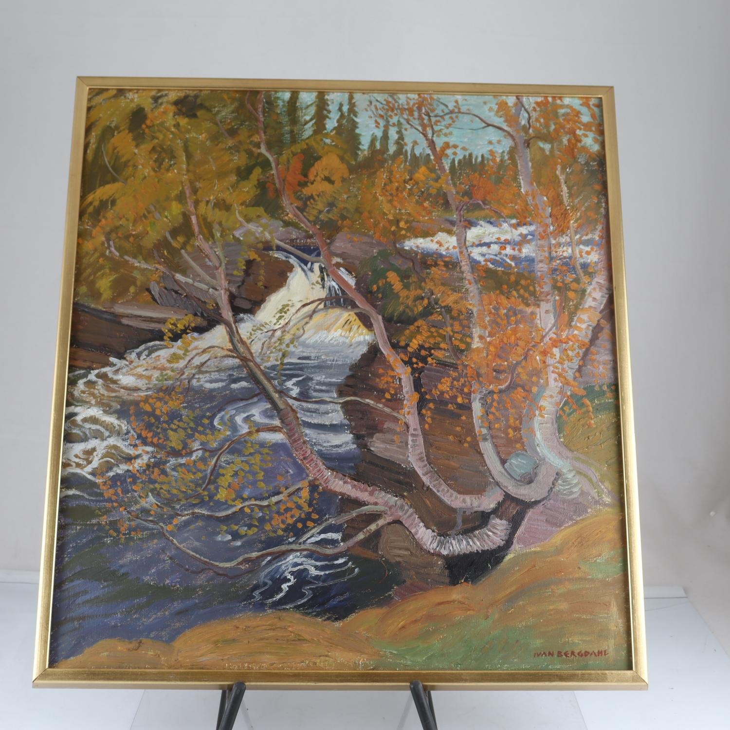 Olja på duk, Ivan Bergdahl, (f. 1929), signerad. Endast avhämtning.