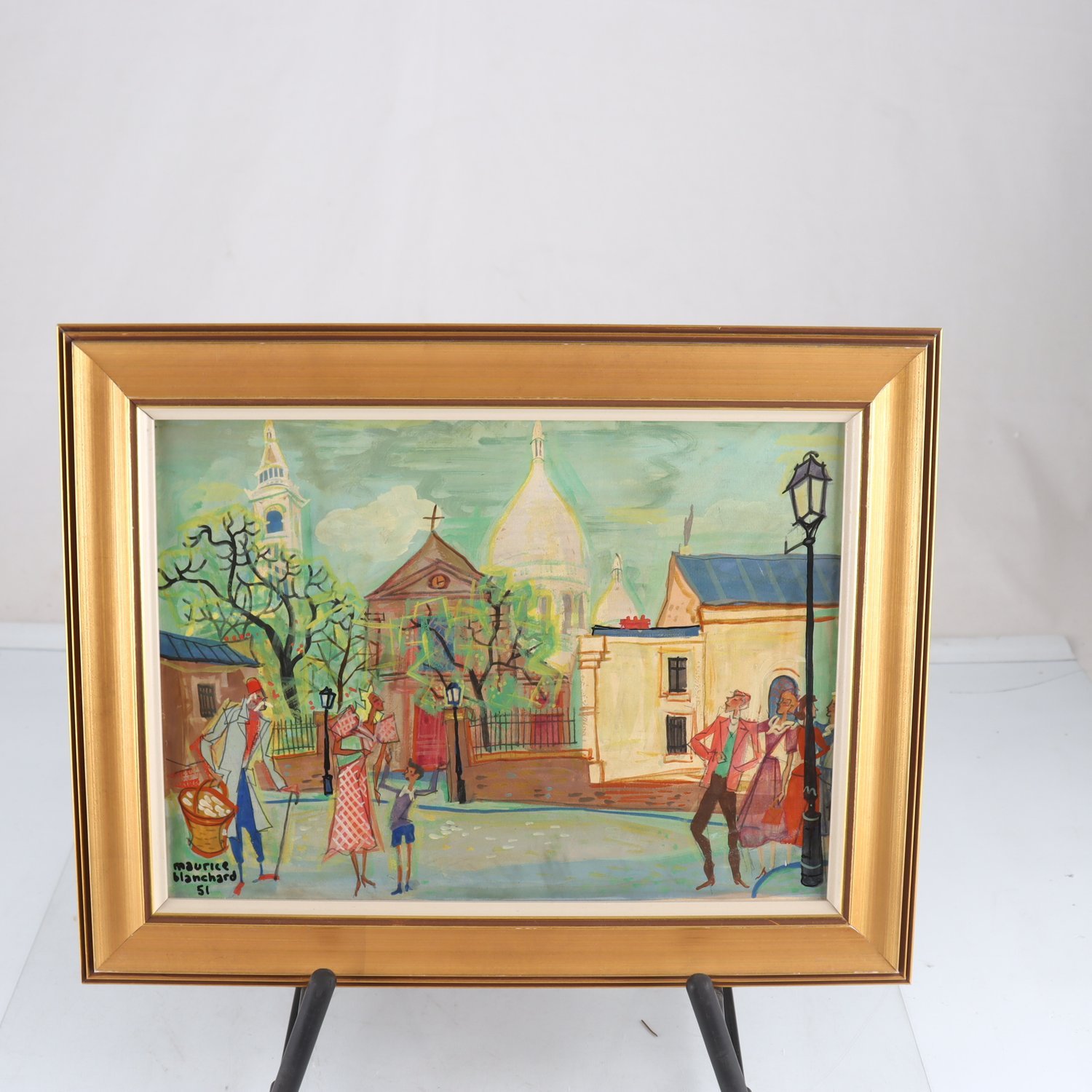 Blandteknik, Maurice Blanchard, (1903-1969), signerad. Samfraktas ej.