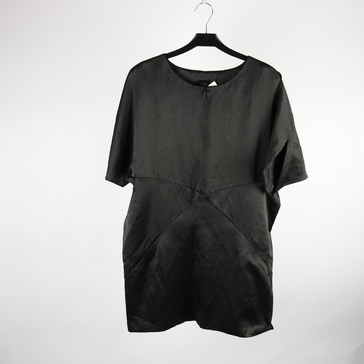 Klänning, Maria Cornejo, grå, grön, linblandning, stl. ca. M