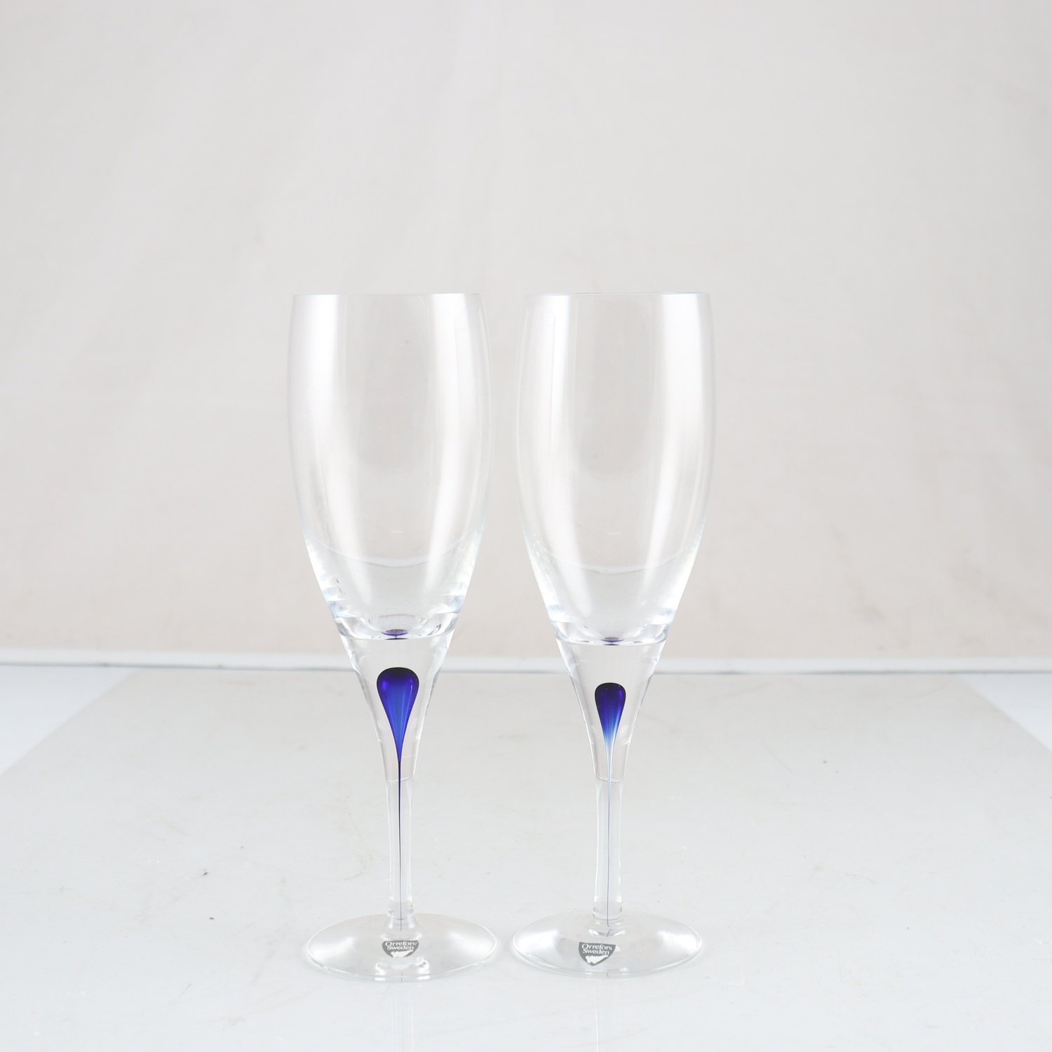 Glas, Intermezzo, Erika Lagerbielke, Orrefors, 2 st. Samfraktas ej.