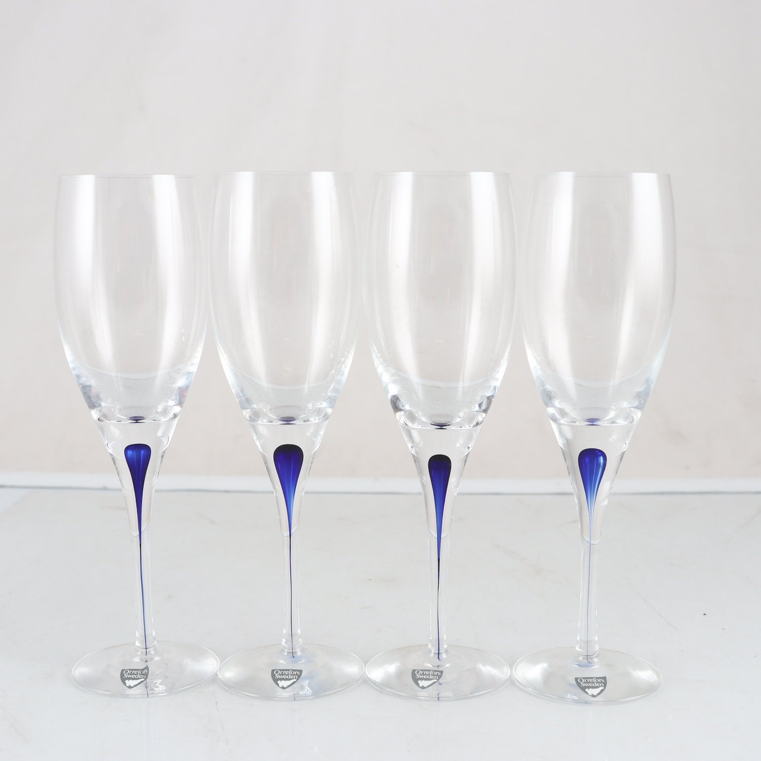 Glas, Intermezzo, Erika Lagerbielke, Orrefors, 4 st. Samfraktas ej.