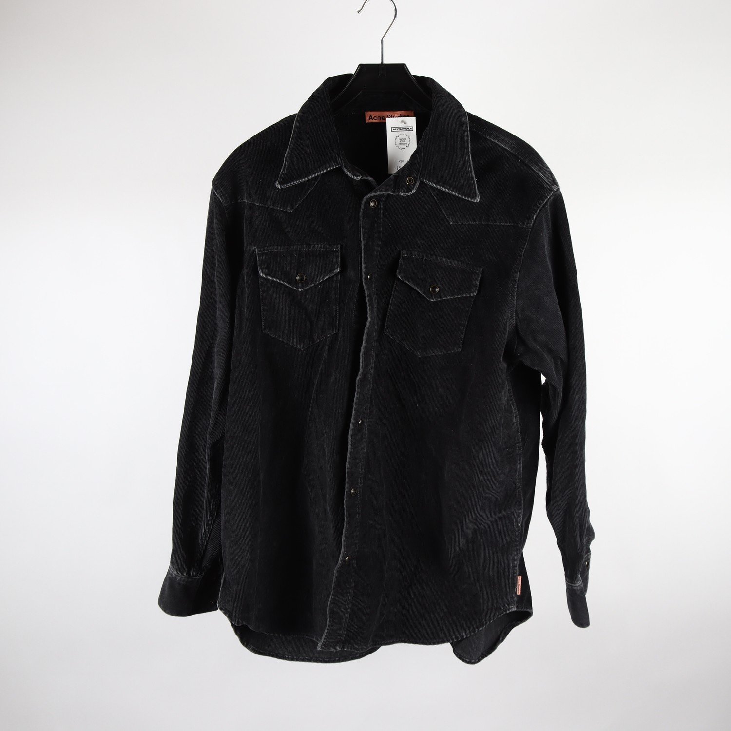 Manchesterskjorta, Acne Studios, svart, stl ca, XL/XXL