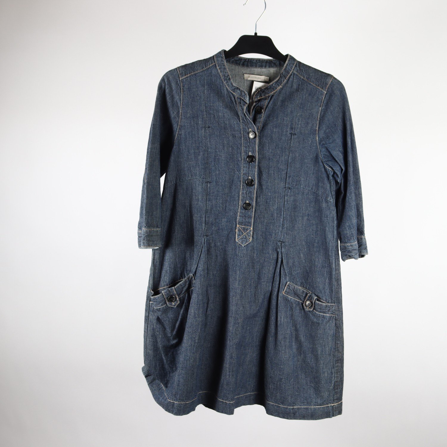 Klänning, Saint Tropez, blå, jeans, stl. XS