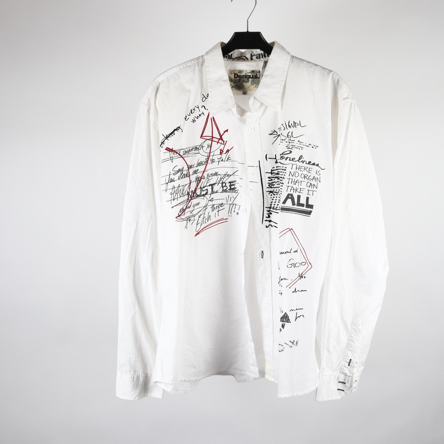 Skjorta, Desigual, vit, stl. XL