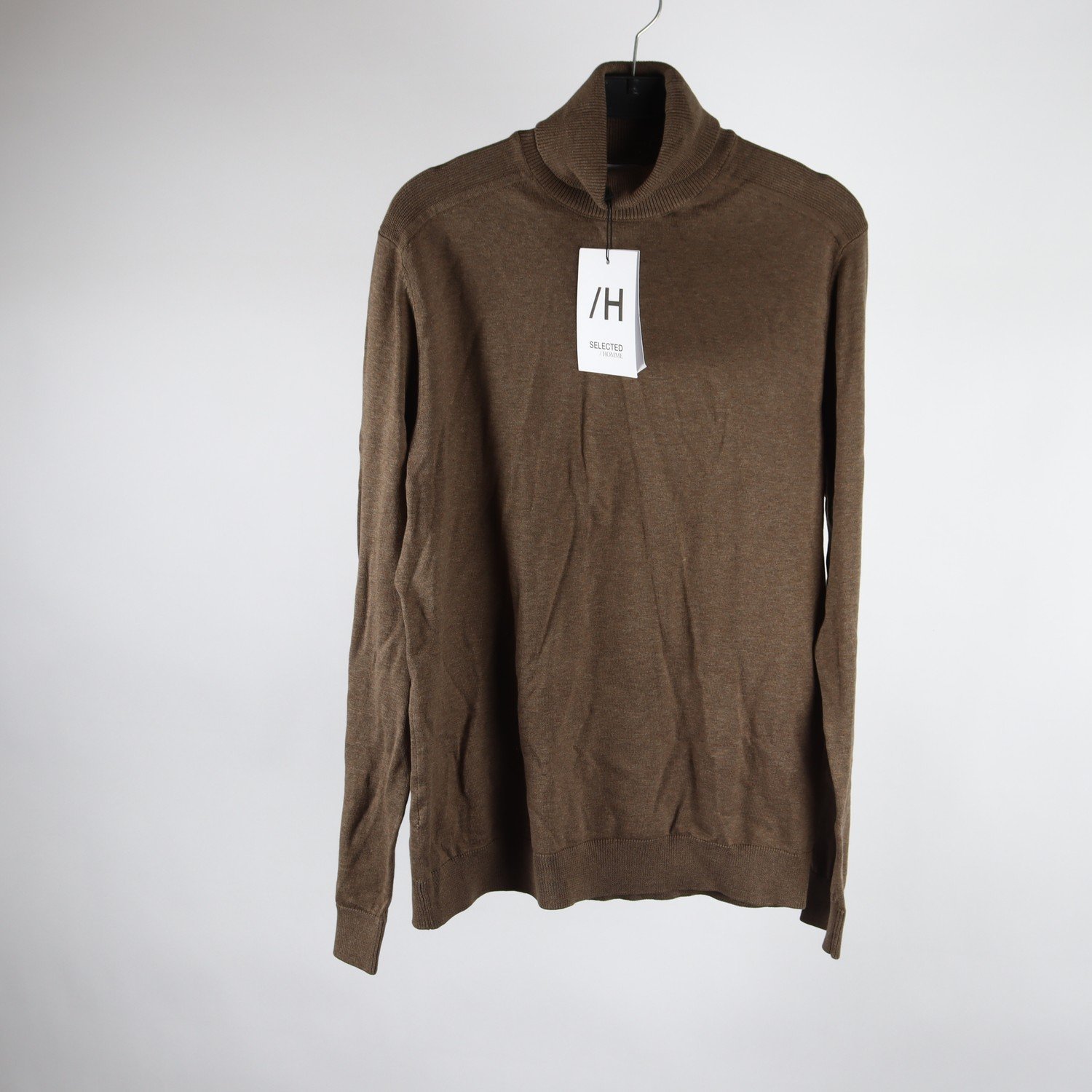 Tröja, Selected Homme, brun, bomull, stl. M