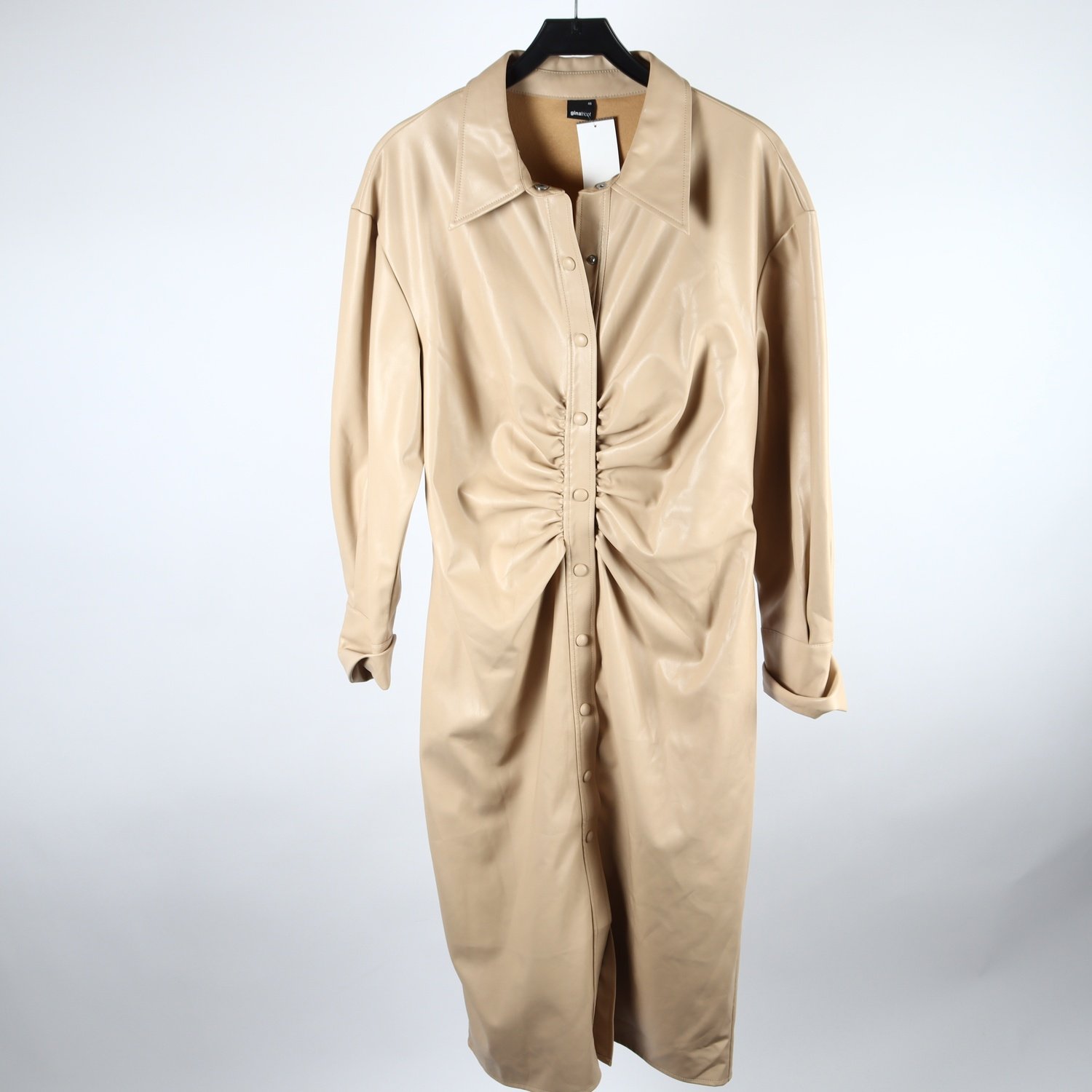 Klänning, Ginatricot, beige, stl. 46