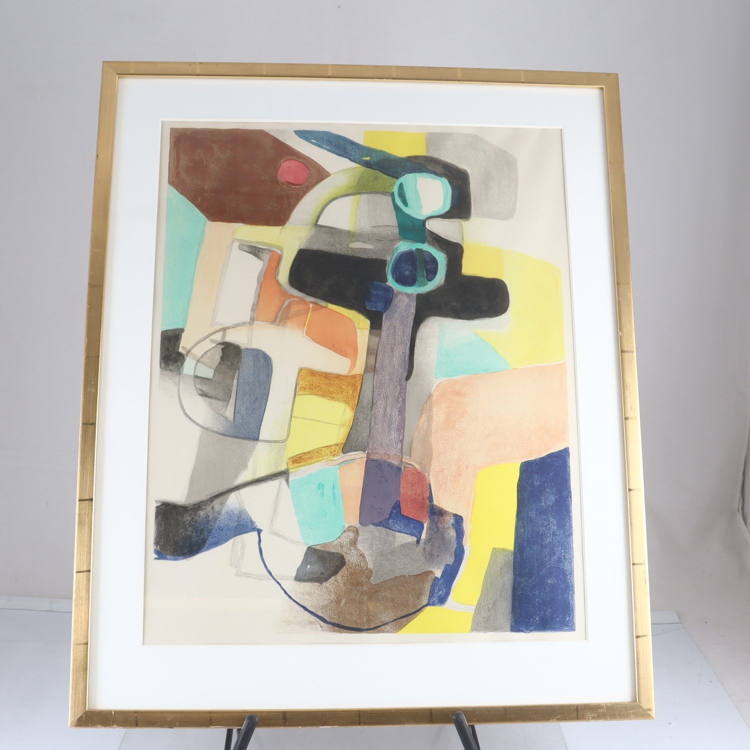 Litografi, Composition, Maurice Estève (1904-2001). Endast avhämtning.