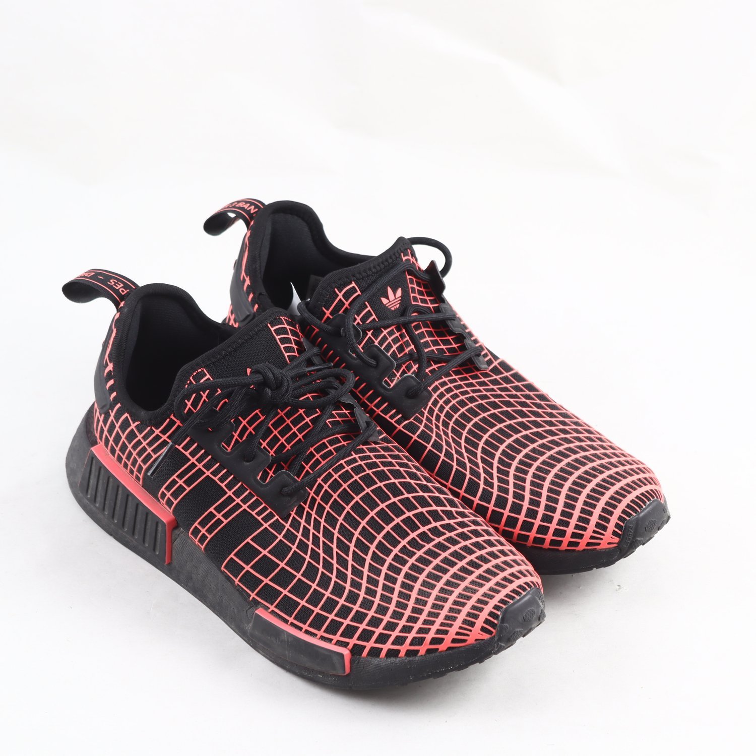 Sneakers, Adidas, ljusröd, svart, stl. UK 9