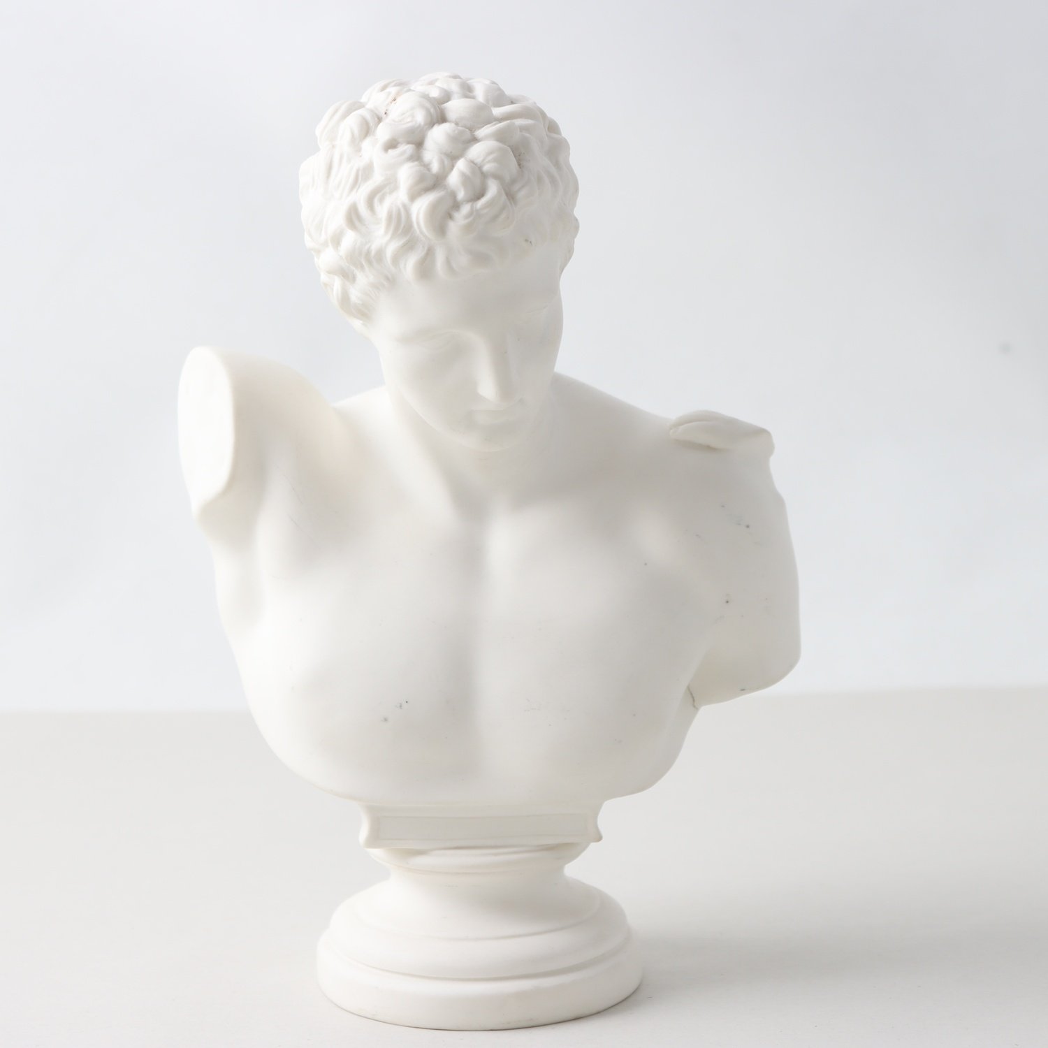 Figurin, Parian, Gustavsberg, ”Hermes”