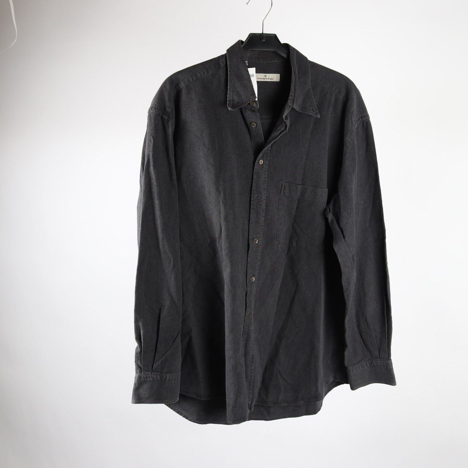Skjorta, Ermenegildo Zegna, grå svart, stl. L