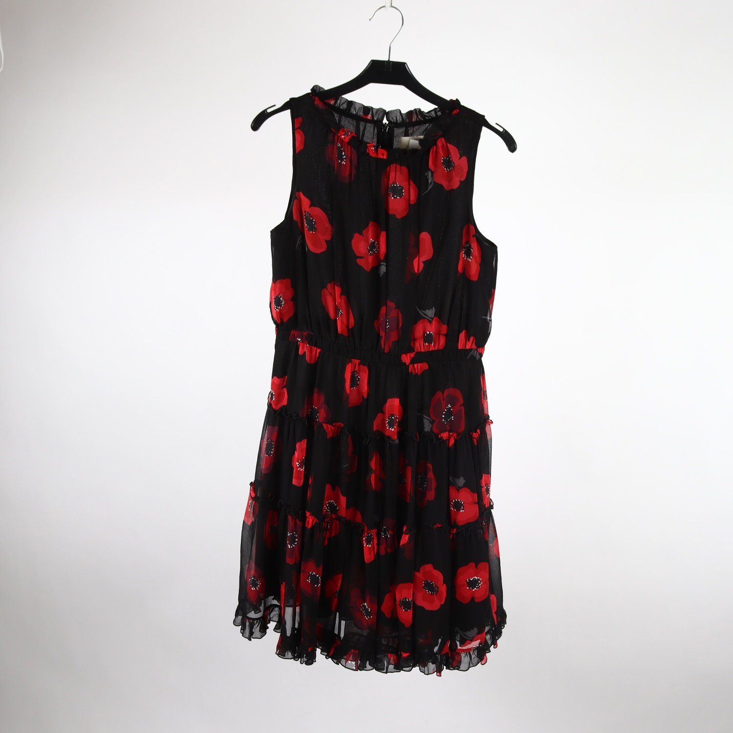Klänning, Kate Spade, svart, röd, stl. 4 (XS)