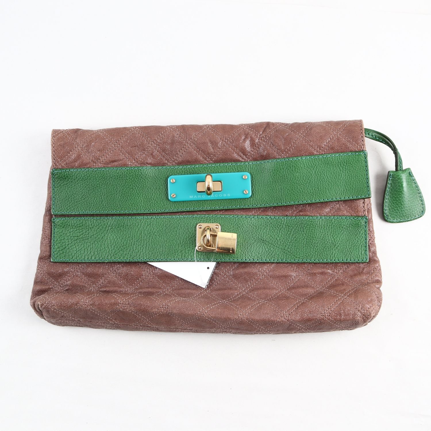 Väska/clutch, Marc Jacobs, brun, grön