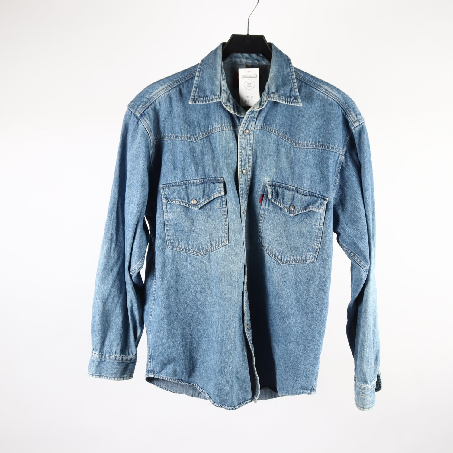 Jeansskjorta, Åhlens, blå, stl. 37/38
