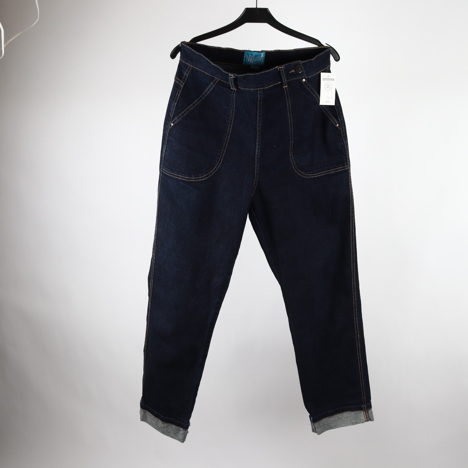Jeans, Hell Bunny, blå, stl. M
