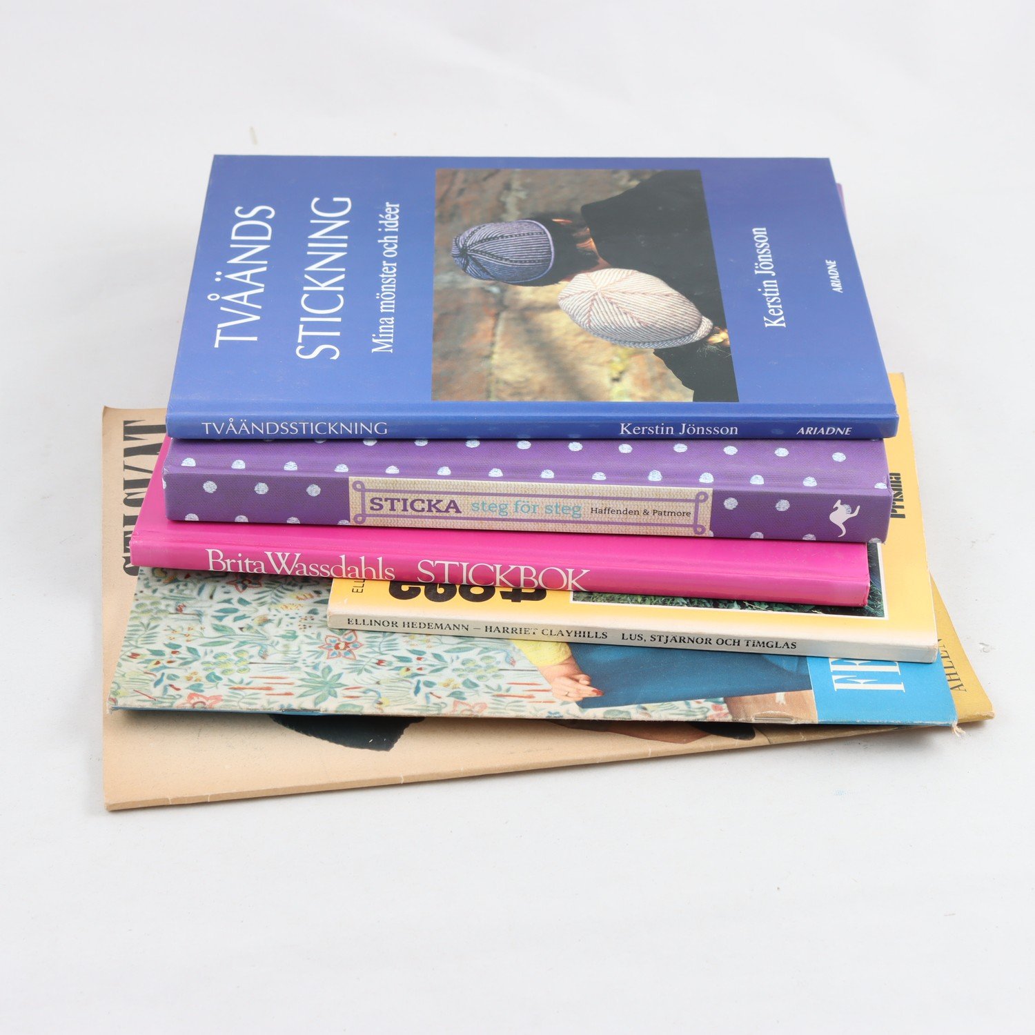 Bokpaket om stickning, 6 volymer