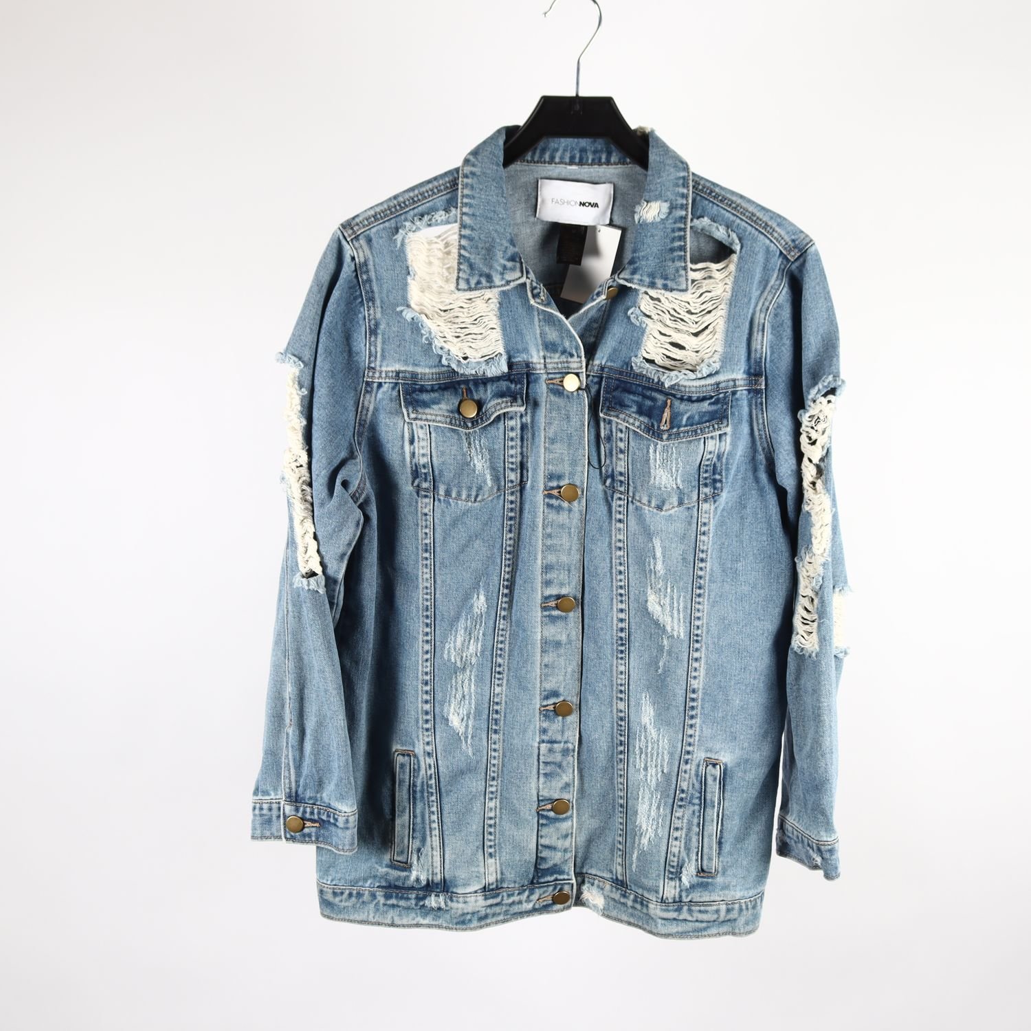 Jeansjacka, Fashion Nova, blå, stl. M