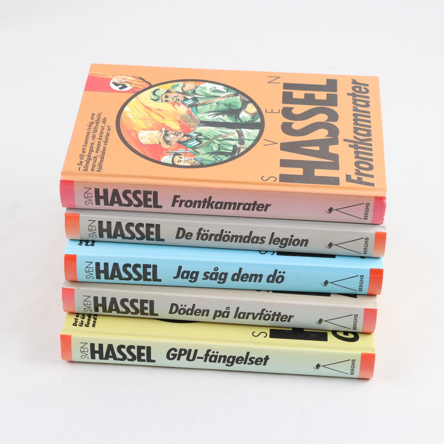 Sven Hassel, bokpaket med 5 volymer