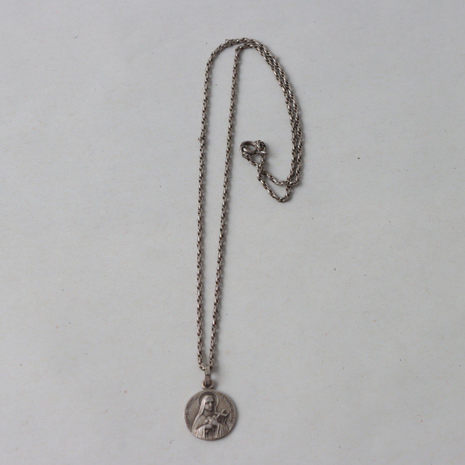 Halsband & Hänge, silver, Vikt: 7g