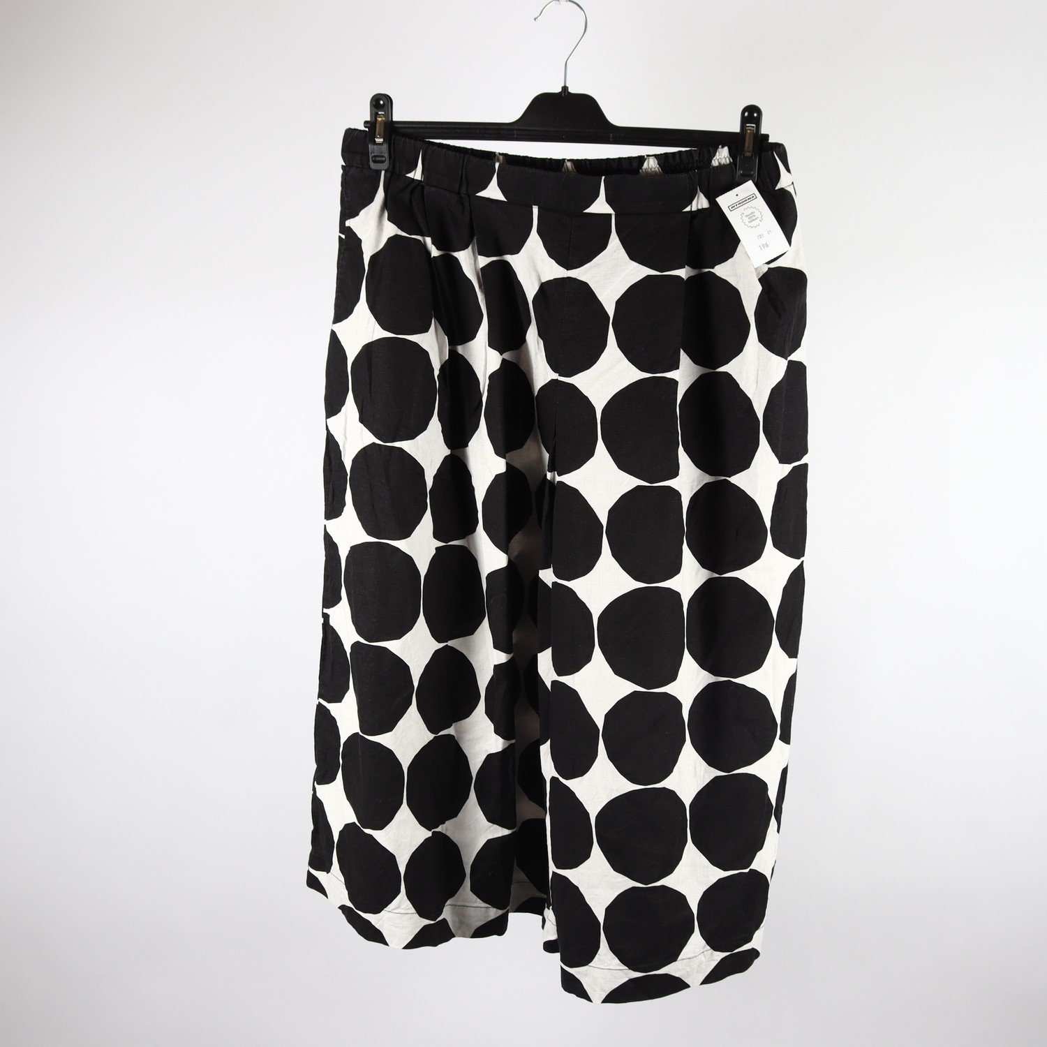Shorts, Marimekko x Uniqlo, svart, vit, prickig, stl. XXL