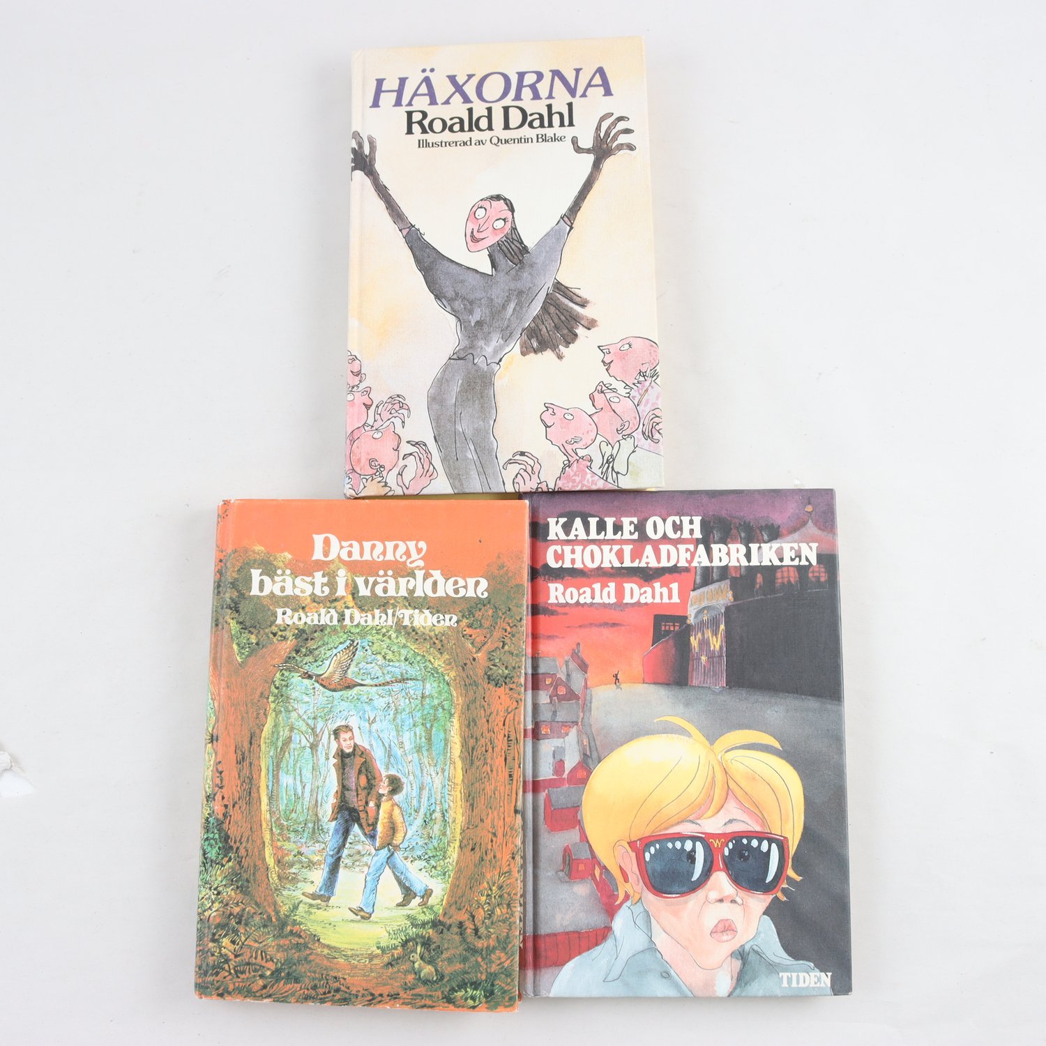 Roald Dahl, bokpaket med 3 volymer