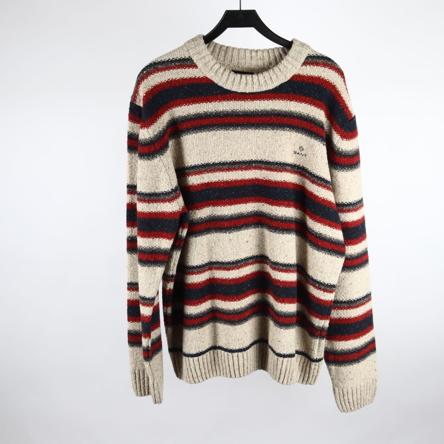 Tröja, Gant, blå, röd, ullblandning, stl. 2XL