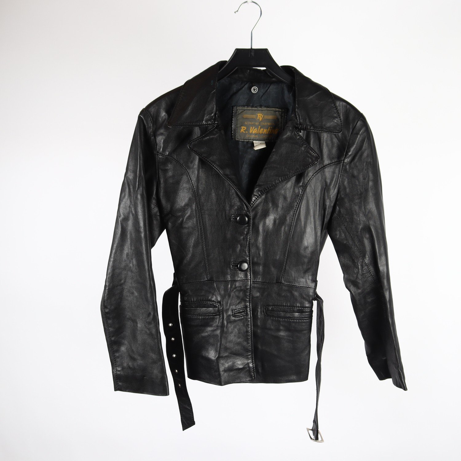 Skinnjacka R. Valentino, svart, stl. S