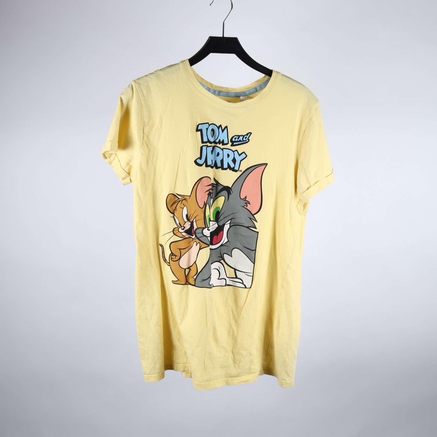 T-shirt, Tom & Jerry, gul, stl. 38/40