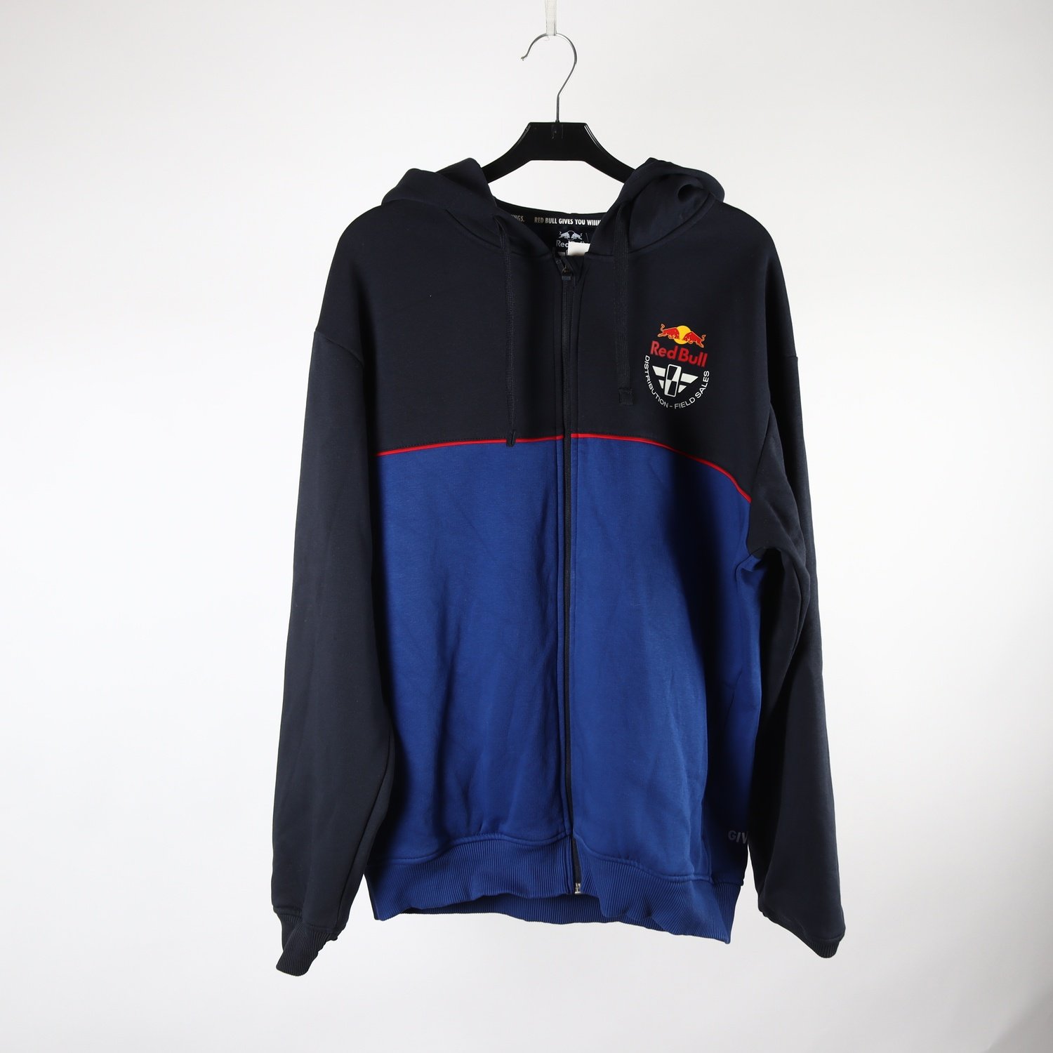 Hoodie, Red Bull, blå, stl. M