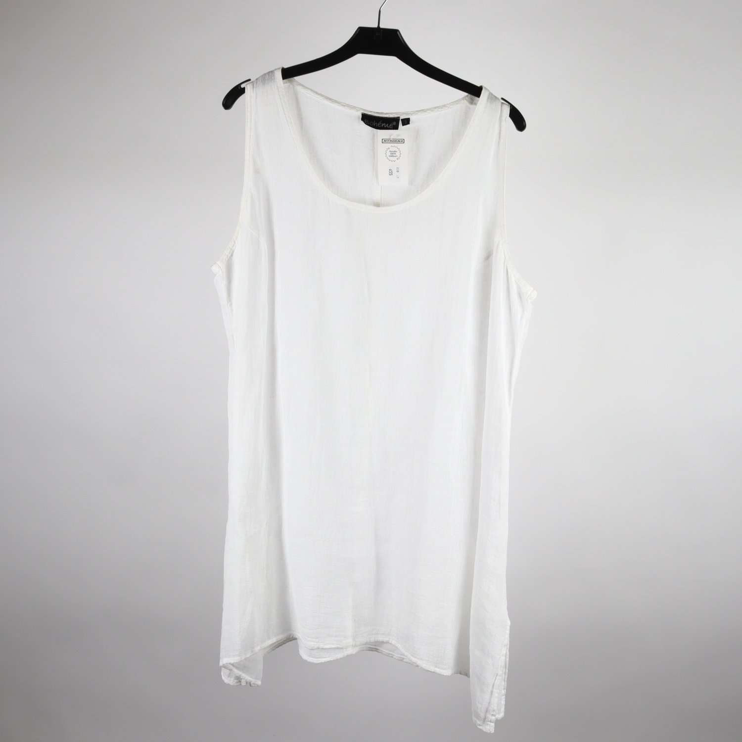 Klänning, Bohéme, vit, stl. ca. XL