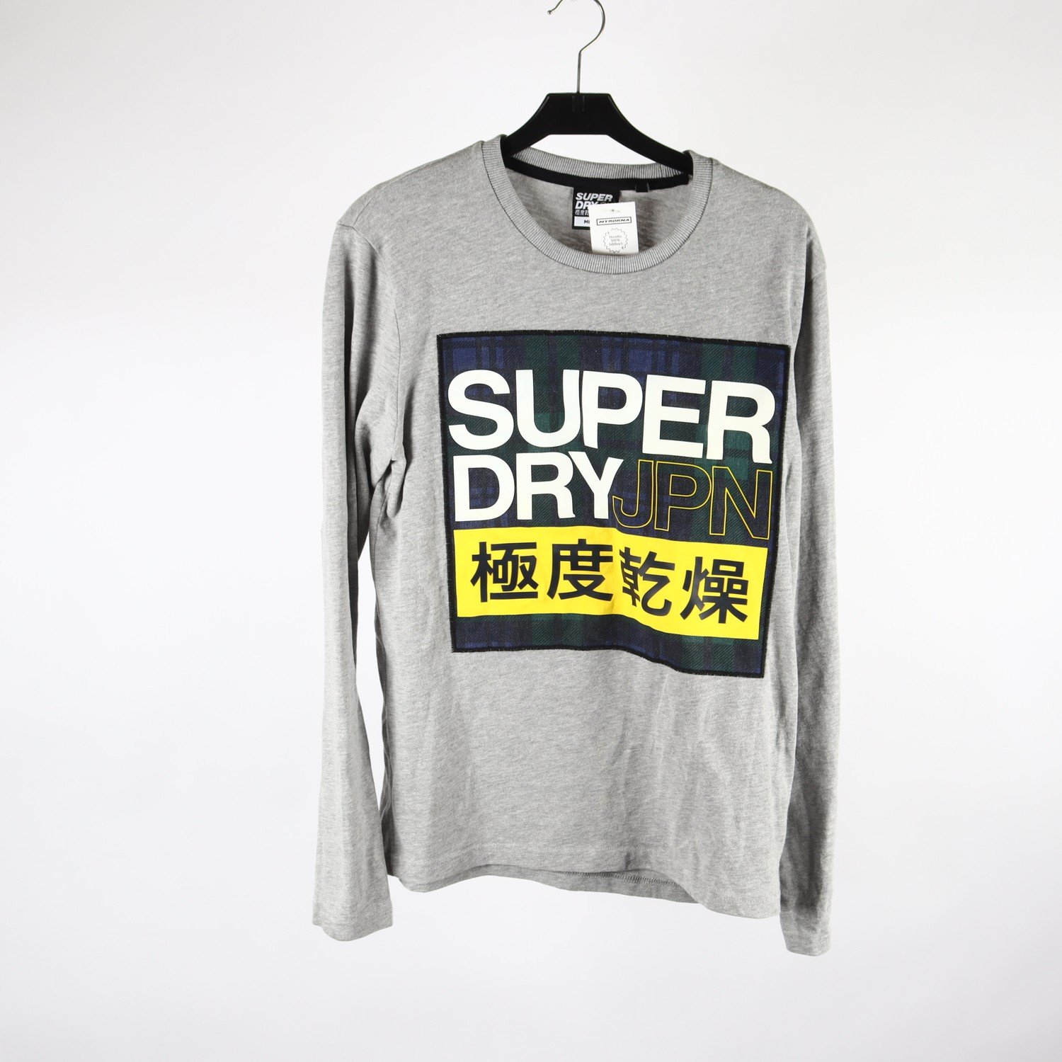 Tröja, Superdry, grå, stl. M