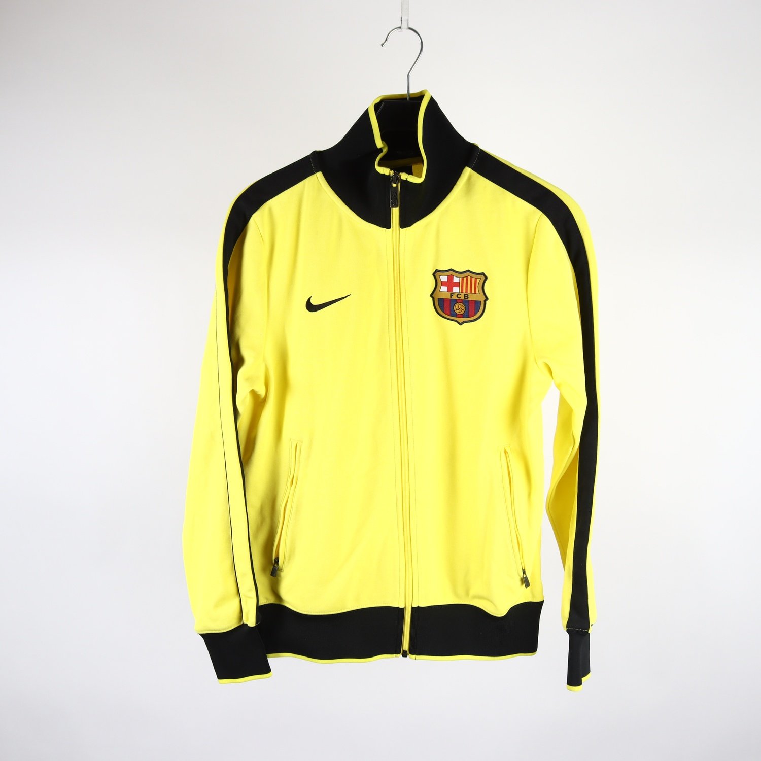 Sportjacka, FCB Barcelona, gul, svart, stl. S