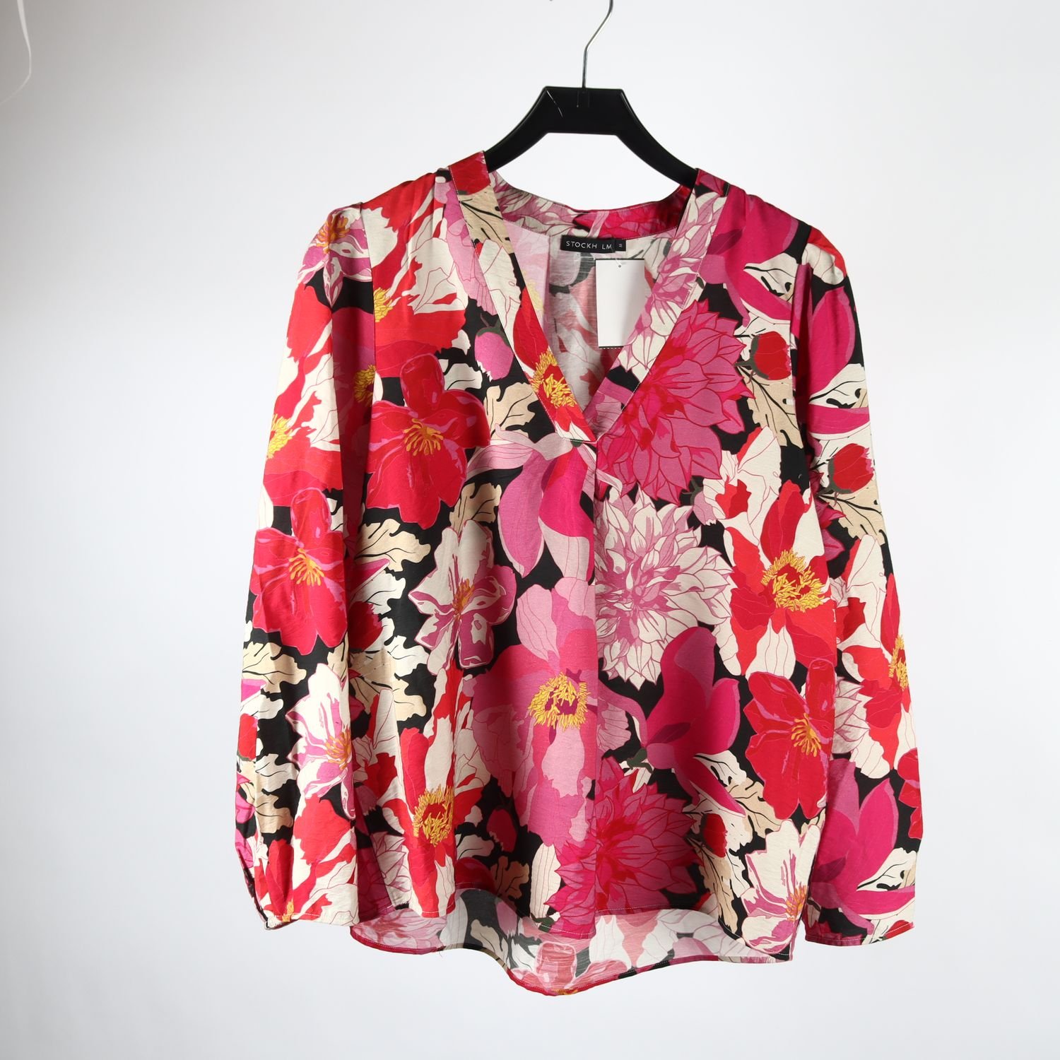 Blus, STOCKH LM, mönstrad, stl. M