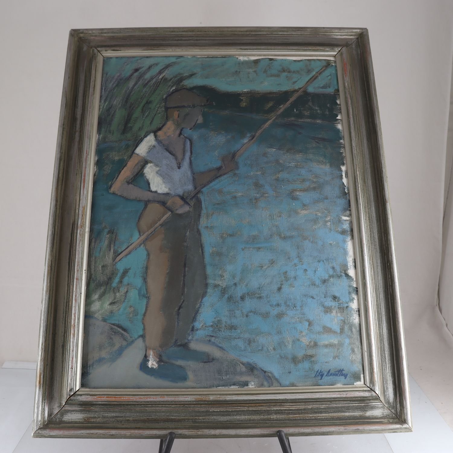 Olja på duk, Stig Sandberg, (1903-1961), signerad. Endast avhämtning.