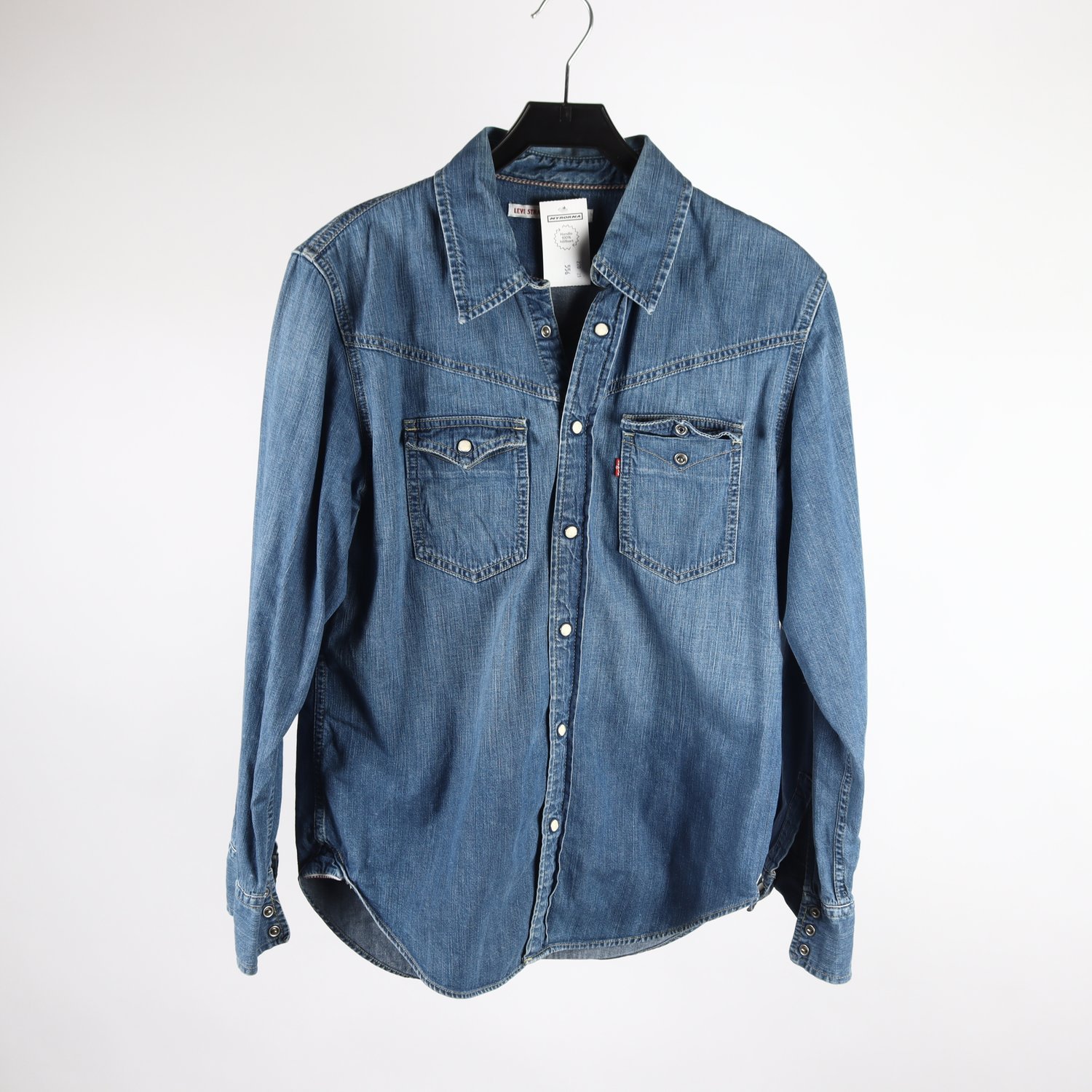 Jeansskjorta, Levis, blå, stl. M
