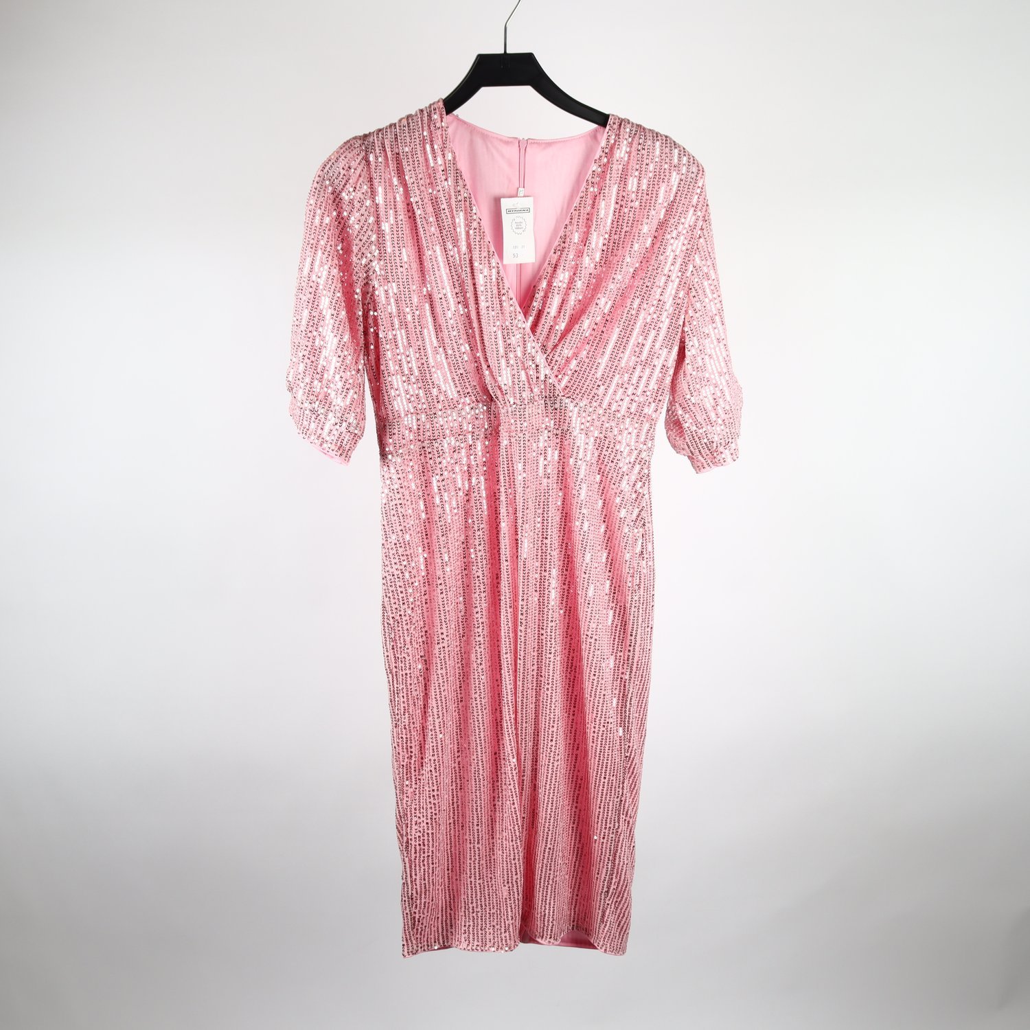 Paljettklänning, Okänt, rosa, stl. XL
