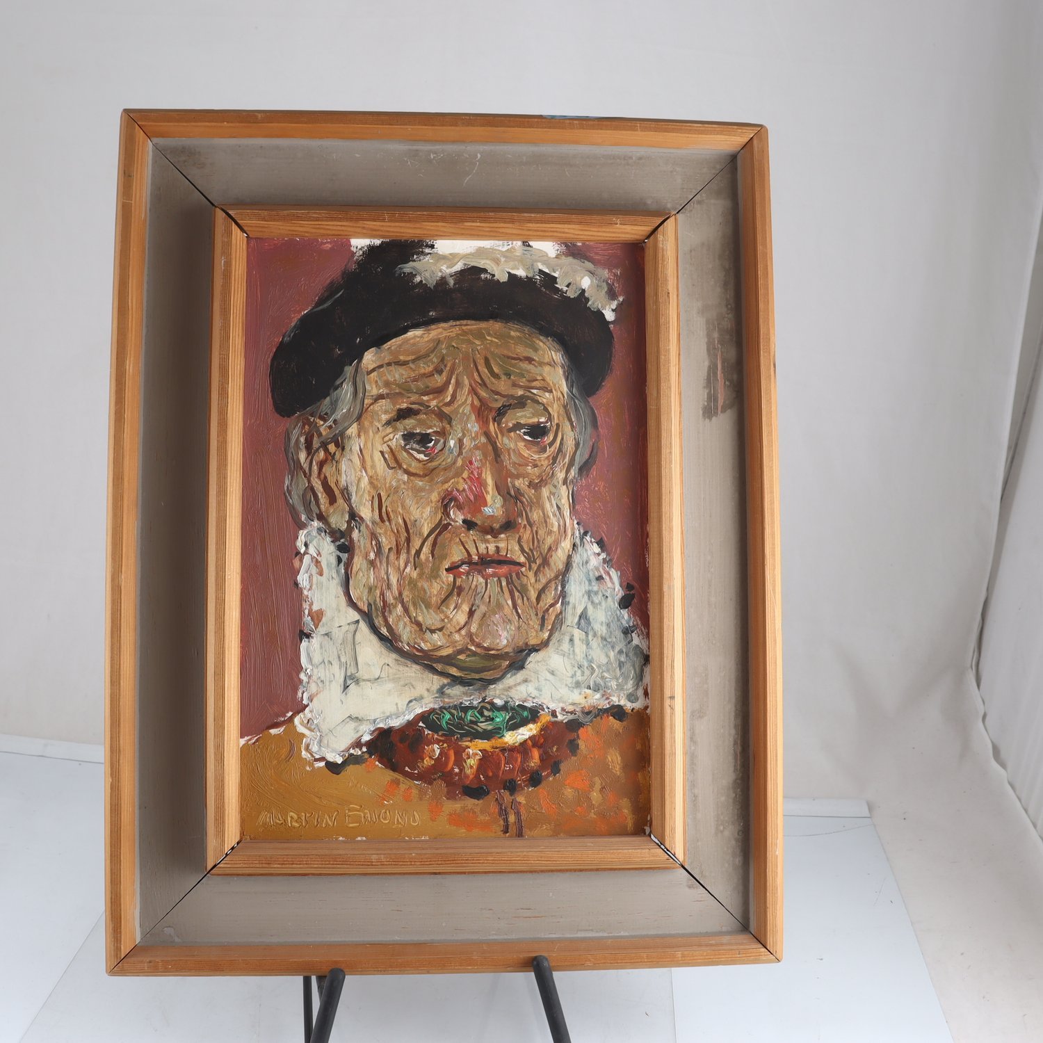 Olja på pannå, Martin Emond, (1895-1965), signerad. Endast avhämtning.