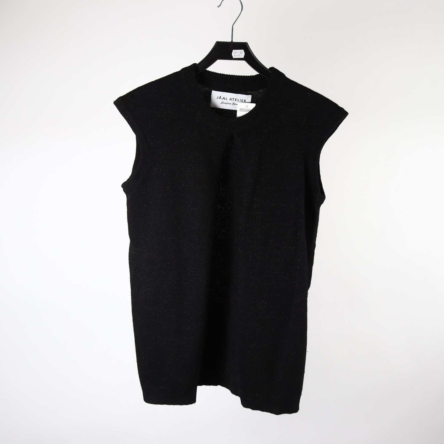 Väst, JÅAL Atelier, Josefina Larsson, svart, stl ca. M
