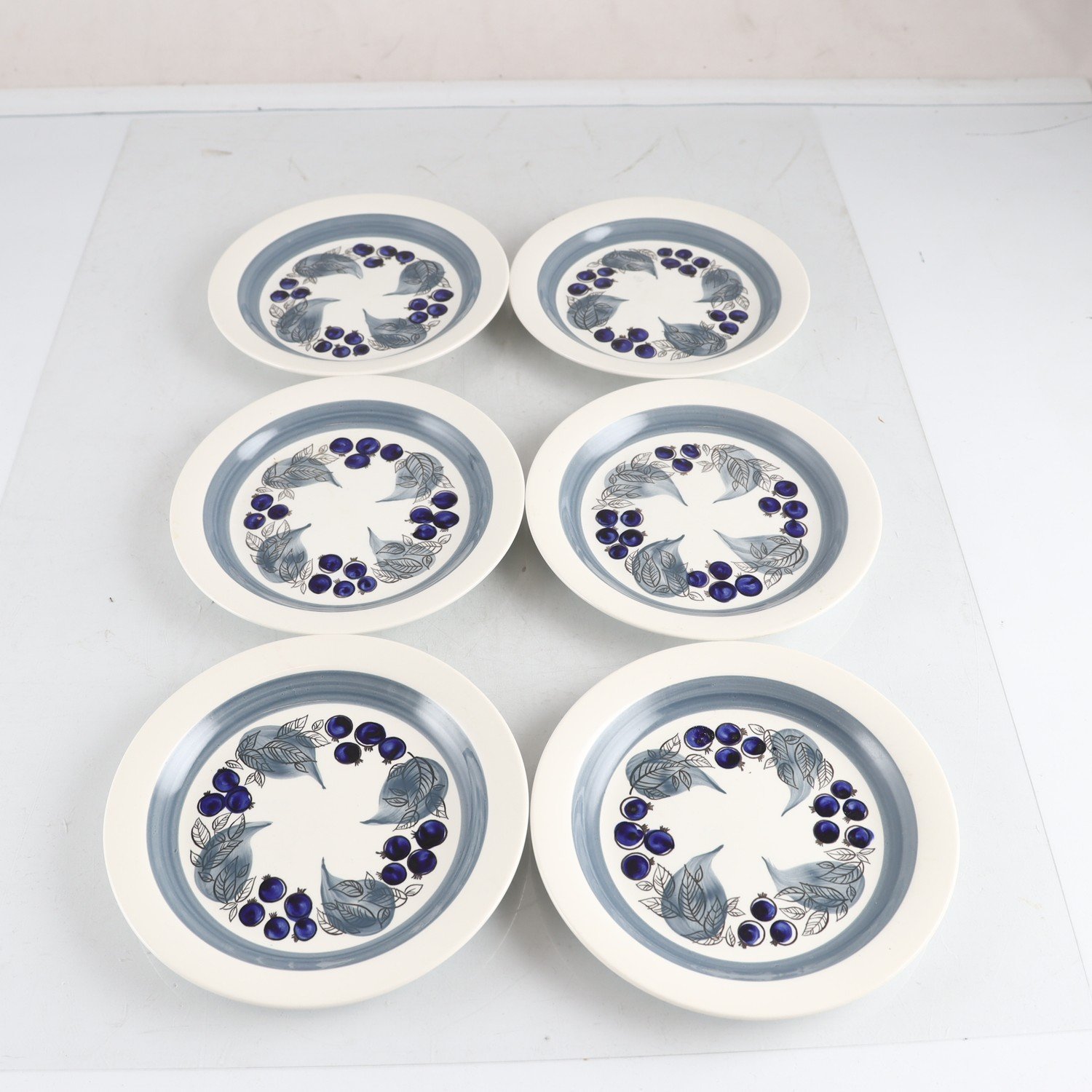 Assietter, flintgods, Hertha Bengtson, Gille, Rörstrand