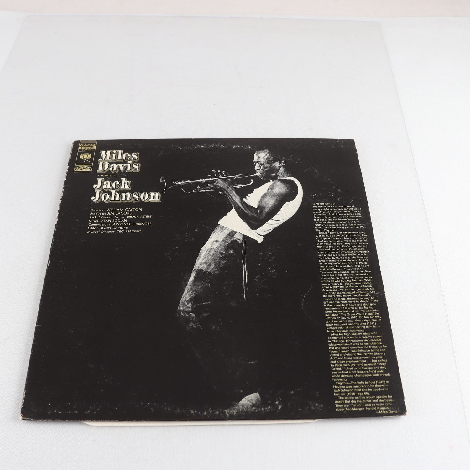 LP Miles Davis, A Tribute To Jack Johnson