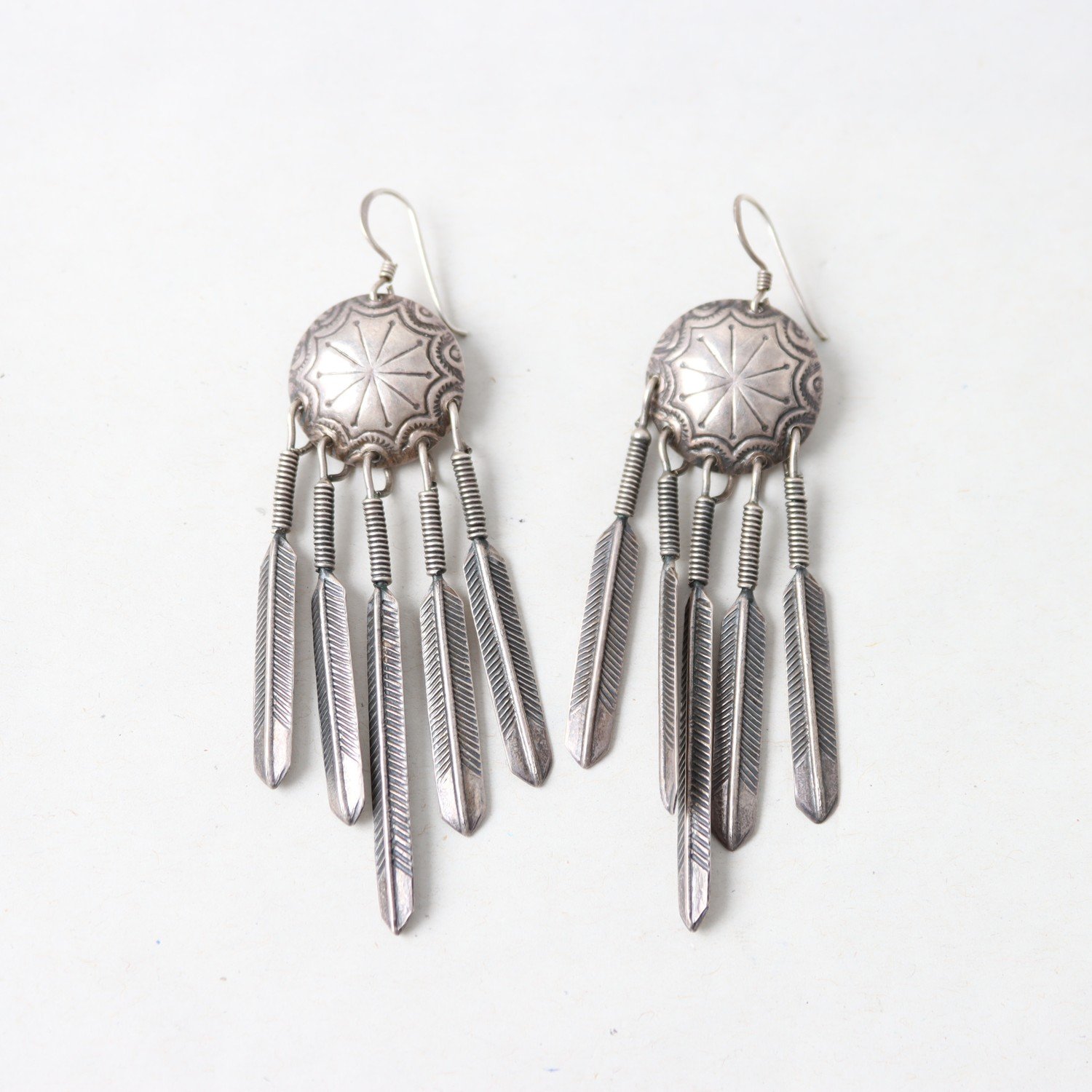 Örhängen, Silver, Vikt: 19,4 g.